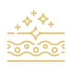 Decorative gold crown design on a white background